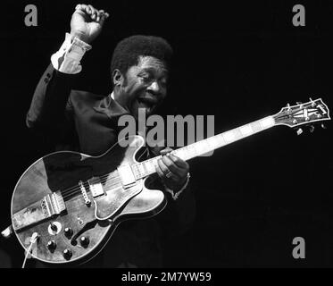 Philippe gras / le Pictorium - B.B King - 17/5/2015 - France / Ile-de-France (région) / Paris - concert B.B King, salle Pleyel, 15 janvier 1968 Banque D'Images