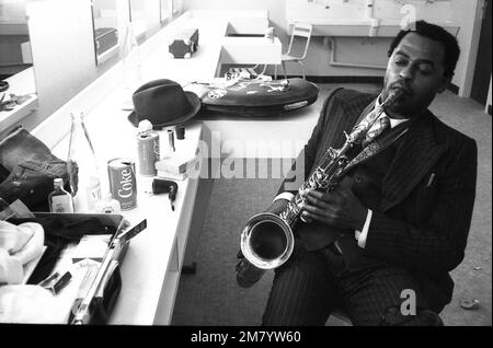 Philippe gras / le Pictorium - Archie Shepp - 29/7/2013 - France / Ile-de-France (région) / Paris - Archie Shepp Backstage, Paris, 1976 Banque D'Images