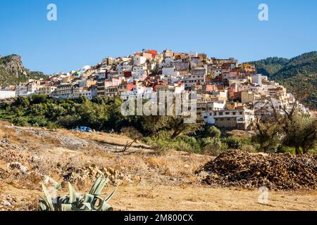 Incroyable centre-ville de Moulay Idriss, Maroc, quartier de Meknès, Afrique Banque D'Images