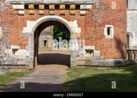 L'ÉCOLE AGRICOLE DU CHÂTEAU DE CHAMBRAY, MESNIL-SUR-ITON, EURE, NORMANDIE, FRANCE Banque D'Images