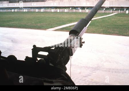 Vue du formateur laser M55 fixé à la tourelle d'un réservoir M60A1. Base: Fort KNOX État: Kentucky (KY) pays: États-Unis d'Amérique (USA) Banque D'Images