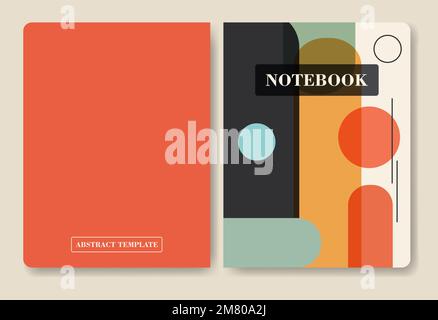 Affiche de conception géométrique minimaliste, modèle vectoriel. Conception moderne et plate et abstraite Illustration de Vecteur