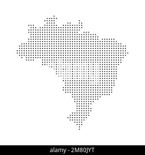 icône de carte du brésil isolée sur fond blanc. Illustration vectorielle. SPE 10. Illustration de Vecteur
