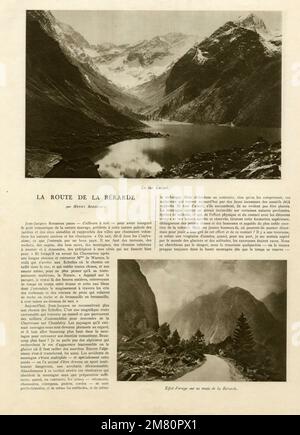 LA ROUTE DE BÉRARDE , PAR HENRY BORDEAUX. PAGE 1. 1929 Banque D'Images