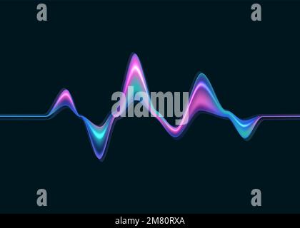 Onde sonore à l'émission. Ondes sonores abstraites. Illustration vectorielle. SPE 10. Illustration de Vecteur