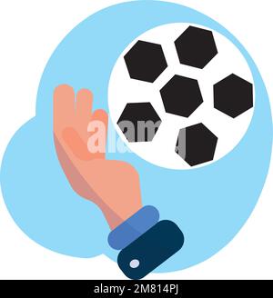 Vecteur, icône représentant un gardien de but de football isolé Illustration de Vecteur