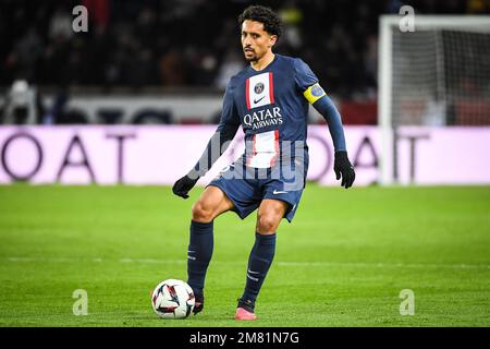 Paris, France - 11 janvier 2023, MARQUINHOS du PSG lors du championnat français Ligue 1, match de football entre Paris Saint-Germain et SCO Angers sur 11 janvier 2023 au stade du Parc des Princes à Paris, France - photo Matthieu Mirville / DPPI Banque D'Images