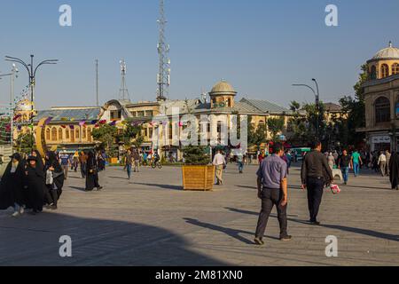 HAMADAN, IRAN - 14 JUILLET 2019 : place Imam Khomeini à Hamadan, Iran. Banque D'Images