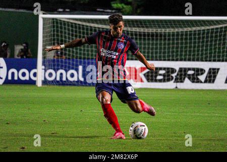 Salvador, Brésil. 11th janvier 2023. Dans la photo, le jeu entre Bahia x Juazeirense, Campeonato Baiano Serie A 2023, tenu à Estádio da Arena fonte Nova, à Salvador (BA), ce mercredi (11). Crédit: Márcio Roberto/FotoArena/Alay Live News Banque D'Images