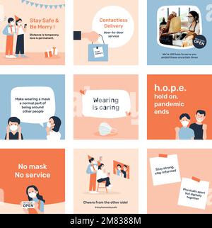 Nouveau modèle de média social vectoriel modifiable normal Illustration de Vecteur