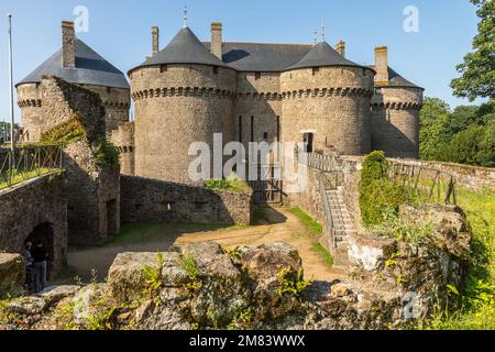 CHÂTEAU FORTIFIÉ DE LASSAY, LASSAY LES CHÂTEAUX, (53) MAYENNE, PAYS DE LA LOIRE Banque D'Images