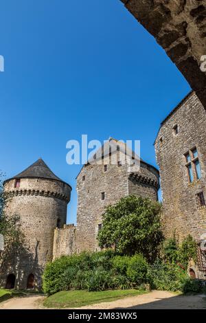 CHÂTEAU FORTIFIÉ DE LASSAY, LASSAY LES CHÂTEAUX, (53) MAYENNE, PAYS DE LA LOIRE Banque D'Images