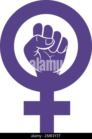 Design de l'affiche du logo international de la journée pour femme. Illustration vectorielle féminine de jour Illustration de Vecteur