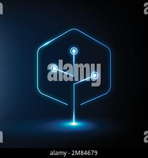 Icône d'agriculture intelligente vecteur symbole IoT dans l'agriculture Illustration de Vecteur