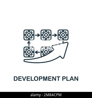 Icône Plan de développement. Icône monochrome simple Talent Development pour les modèles, la conception Web et les infographies Illustration de Vecteur