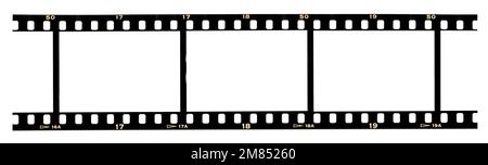 Film de diapositives numérisé avec un espace vide dans les images Banque D'Images