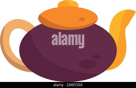 Isolé coloré de l'automne théière icône Vector Illustration de Vecteur