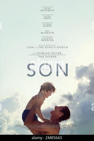 L'affiche du film The son Hugh Jackman et George Cobell Banque D'Images