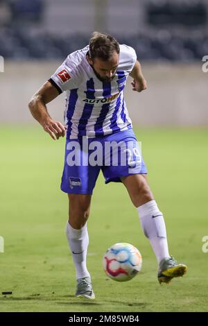 11 janvier 2023: Hertha Berlin milieu de terrain LUCAS TOUSART (29) dribble le ballon pendant le match de soccer amical de Hertha BSC vs Millonarios FC au stade Osceola Heritage Park à Kissimmee, FL sur 11 janvier 2023. (Credit image: © Cory Knowlton/ZUMA Press Wire) USAGE ÉDITORIAL SEULEMENT! Non destiné À un usage commercial ! Banque D'Images