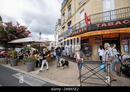 Ville de Bergerac, située sur la rive nord de la Dordogne, dans la partie ouest de la Dordogne, au sud-ouest de la France, en Europe Banque D'Images