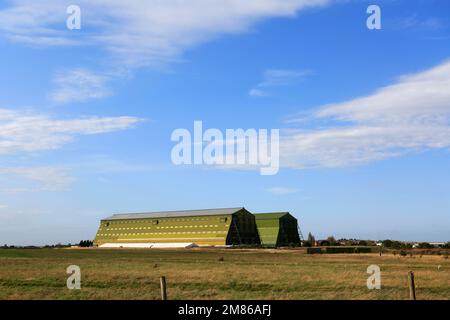 L'aérodrome de Cardington, cintres Cardington, Bedfordshire, Angleterre ; UK Banque D'Images