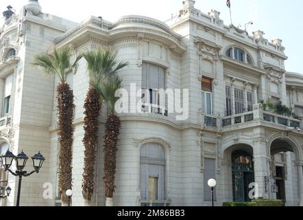 Le palais Zafaran de Saffron, un palais royal égyptien construit en 1870, le traité anglo-égyptien de 1936 y fut signé et la ligue arabe 1945 fut créée Banque D'Images