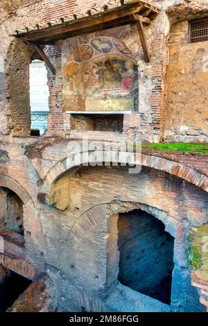 L'Insula dell'Ara Coeli sur la Piazza Venezia, Rome, Italie Banque D'Images