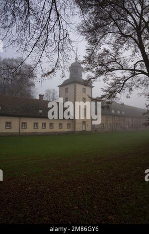 Abbaye bénédictine Corvey près de la ville allemande appelée Hoexter Banque D'Images