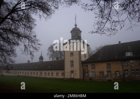 Abbaye bénédictine Corvey près de la ville allemande appelée Hoexter Banque D'Images