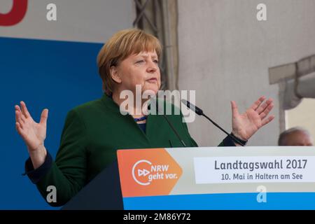 Angela Merkel était un politicien allemand et une ancienne chancelière allemande. Banque D'Images