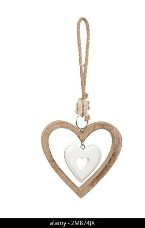 Gadget à cordes à accrocher avec diverses figures. Cadeau de Noël, Pâques, Saint-Valentin, vacances, hiver, été, printemps, anniversaire Banque D'Images