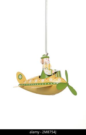 Gadget à cordes à accrocher avec diverses figures. Cadeau de Noël, Pâques, Saint-Valentin, vacances, hiver, été, printemps, anniversaire Banque D'Images