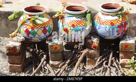 La culture tamoule pongal Banque D'Images