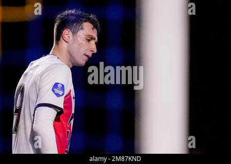 VEGHEL, PAYS-BAS - JANVIER 12: Tasos Douvikas du FC Utrecht lors de la coupe KNVB TOTO néerlandaise Round 2 match entre Blauw Geel '38 et le FC Utrecht au parc de sport Prins Willem Alexander sur 12 janvier 2023 à Veghel, pays-Bas (photo de Joris Verwijst/Orange Pictures) Banque D'Images