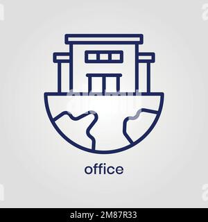 Fichier eps vectoriel d'icône Office Illustration de Vecteur