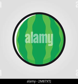 Pastèque Emoji. Modern simple Vector pour site Web ou application mobile Illustration de Vecteur
