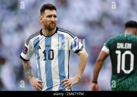 Ville de LUSAIL - Lionel Messi de l'Argentine pendant la coupe du monde de la FIFA, Qatar 2022 groupe C match entre l'Argentine et l'Arabie saoudite au stade Lusail sur 22 novembre 2022 à Lusail, Qatar. AP | hauteur néerlandaise | MAURICE DE PIERRE Banque D'Images