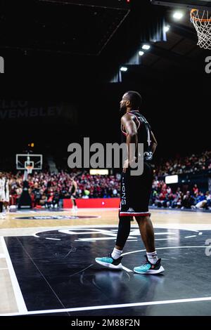 Les Lions de Londres perdent à Hapoel vegan amical tel Aviv dans un match Eurocup du groupe B à l'arène Wembley Ovo, Londres, 11 janvier 2023. copyright CaroljMoir pour l'almay Banque D'Images