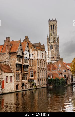 Rues de la vieille ville de Bruges. Europe médiévale, Belgique Banque D'Images