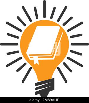 Ampoule logo modèle de conception icône Illustration identité de la marque Illustration de Vecteur