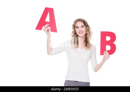 Les femmes professeurs de l'étranger sont heureuses Banque D'Images