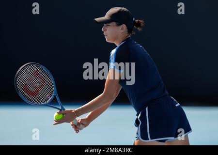 Melbourne Park 13/1/2023. Ajla TOMLJANOVIC (AUS) en action lors de l'Open d'Australie de 2023. Corleve/Alay Live News Banque D'Images