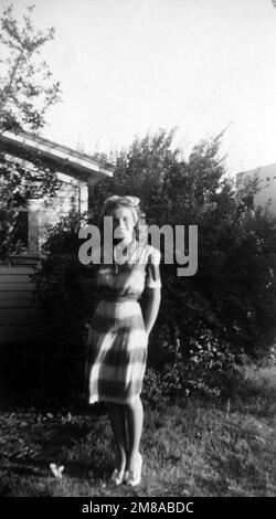 Photographie de Marilyn Monroe - Norma Jeane à Los Angeles 1944 - auteur inconnu Banque D'Images