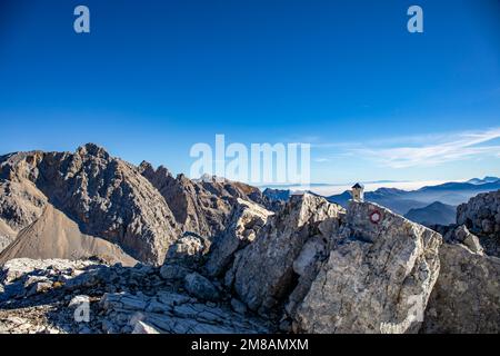 Randonnée Križ - Stenar - Bovški gamsovec, alpes juliennes, Slovénie Banque D'Images