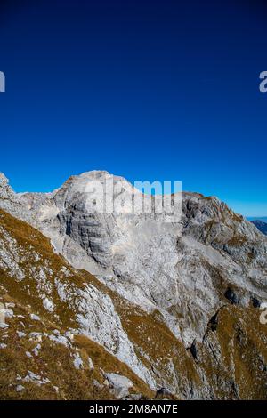 Randonnée Križ - Stenar - Bovški gamsovec, alpes juliennes, Slovénie Banque D'Images