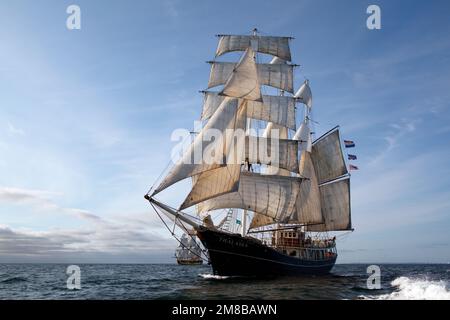 Dutch Barquentine Thalassa, Stavanger début de course, 2011 Banque D'Images