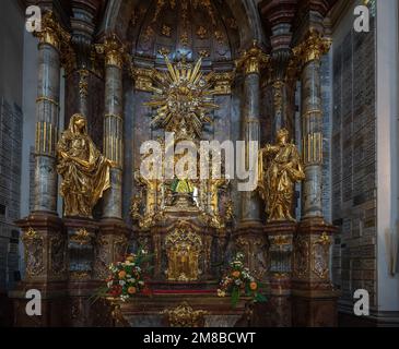 Bébé Jésus de Prague image à l'église notre-Dame des victoires - Prague, République Tchèque Banque D'Images