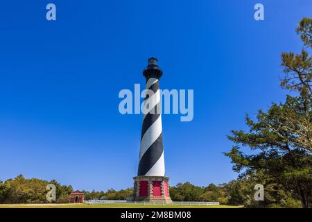 Cape Hatteras Lighthouse, dans la région côtière nationale de Cape Hatteras, en Caroline du Nord Banque D'Images