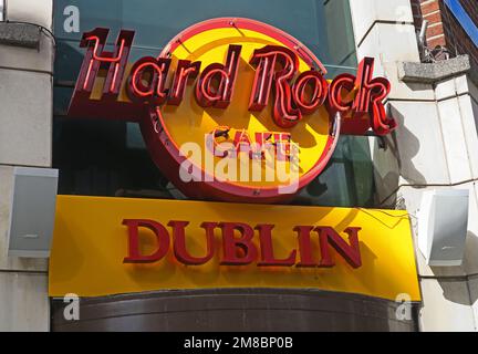 Hard Rock Cafe, 12 Fleet St, Temple Bar, Dublin, D02 NW56, Irlande Banque D'Images