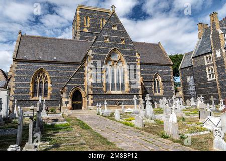Église Saint-Augustin, Ramsgate, conçue par Pugin Banque D'Images